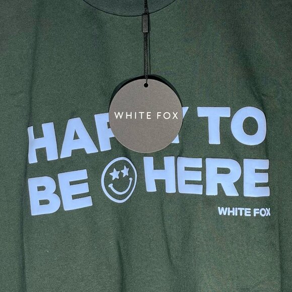 Happy To Be Here Oversized Tee Forest Green - Picture 2 of 3